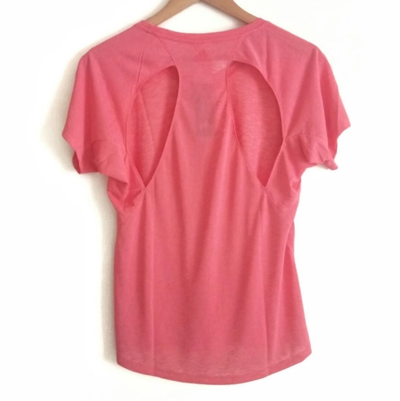 Adidas Women's Contemporary Tee - prime pink DU1321 - Picture 4 of 10